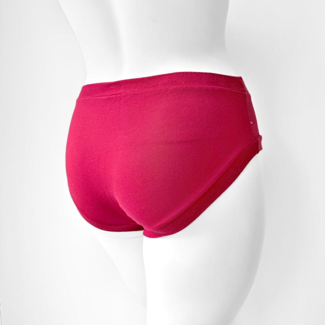 Plain Red Adult Pants | Women's Knickers | Organic Cotton Underwear