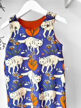 Wolf Organic Dungarees | Kids Unisex Romper | Baby Dungarees