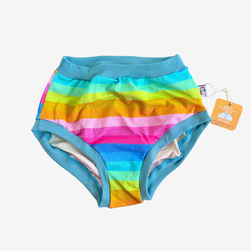 Pastel Stripe Stripe High Waisted Knickers - Small