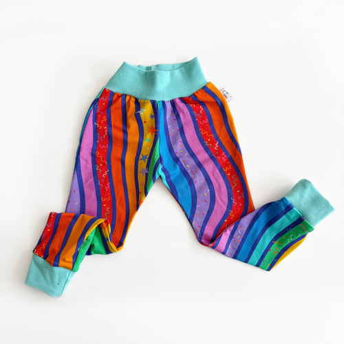 Rainbow Stripe Leggings 2-3