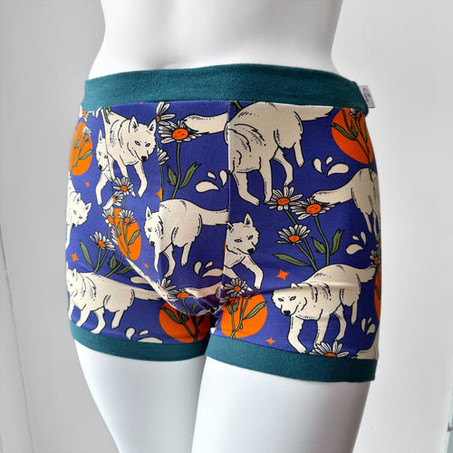 Wolf Unisex Boxers | Men’s Women’s Pants | Organic Cotton Underwear