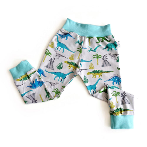 Dinosaur Organic Jersey Leggings | Unisex Kids Clothing | Baby Trousers