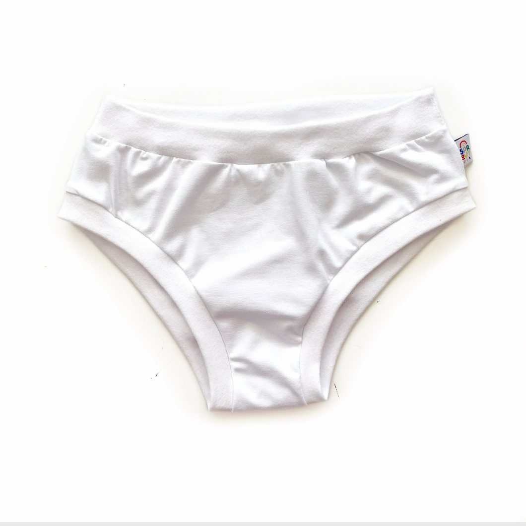 Plain White Adult Pants | Women's Knickers | Organic Cotton Underwear