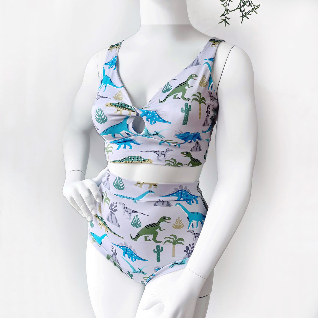 Dinosaur Bikini Top | Recycled Ethical Swimwear