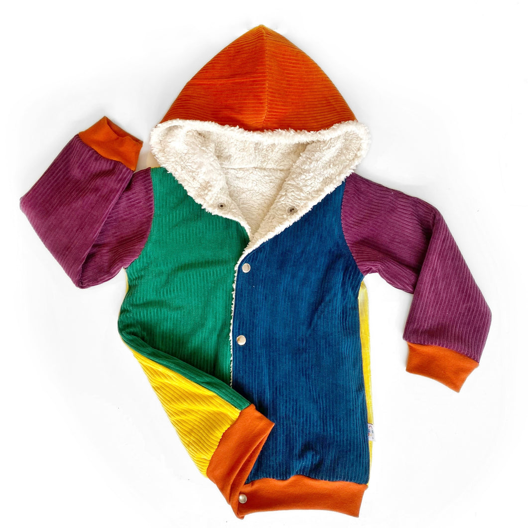 Corduroy Colour-Block Jacket