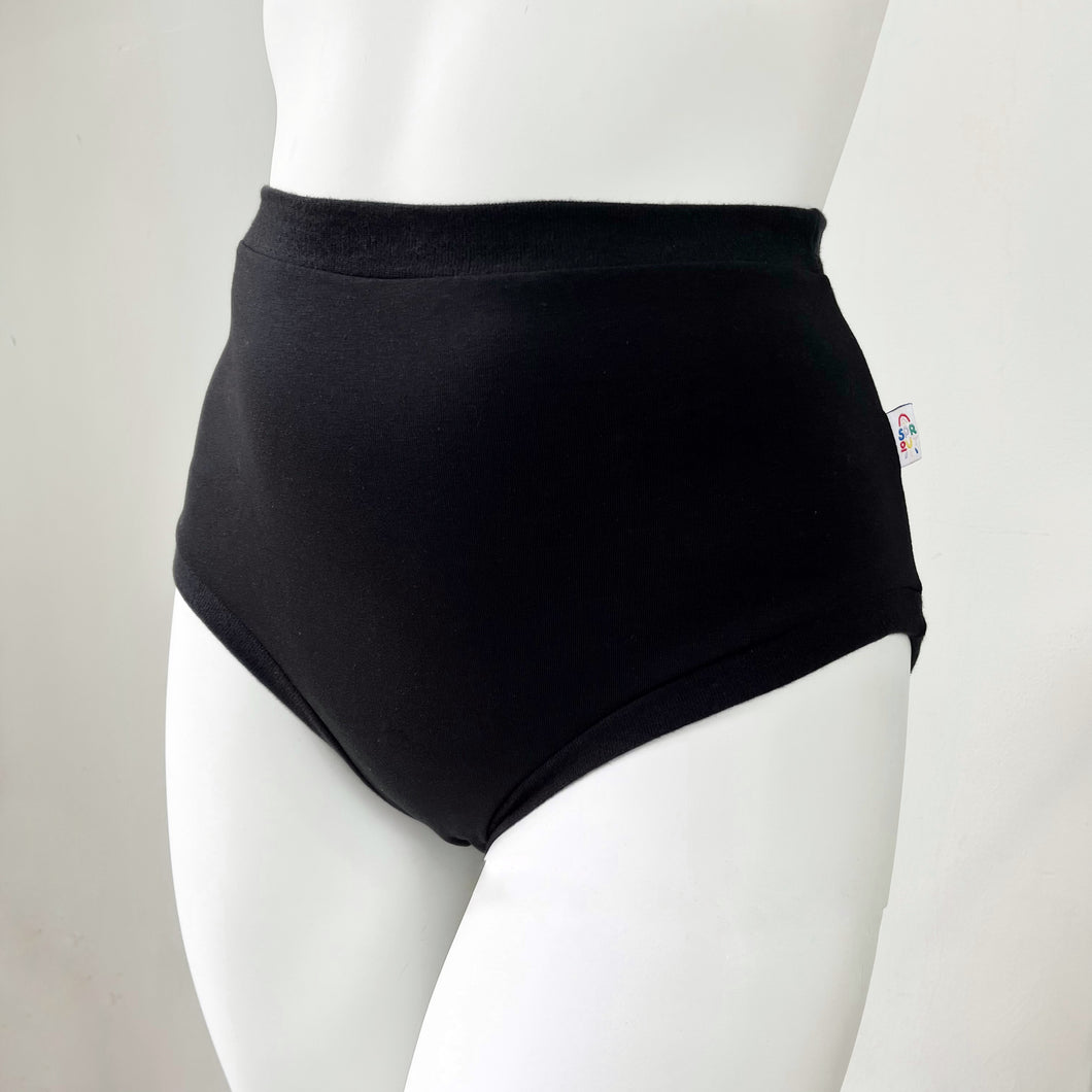 High Waisted Black Adult Pants, Women's Knickers