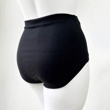 High Waisted Black Adult Pants | Women's Knickers | Organic Cotton Underwear