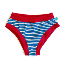 Teal Stripe Adult Pants | Women's Knickers | Organic Cotton Underwear